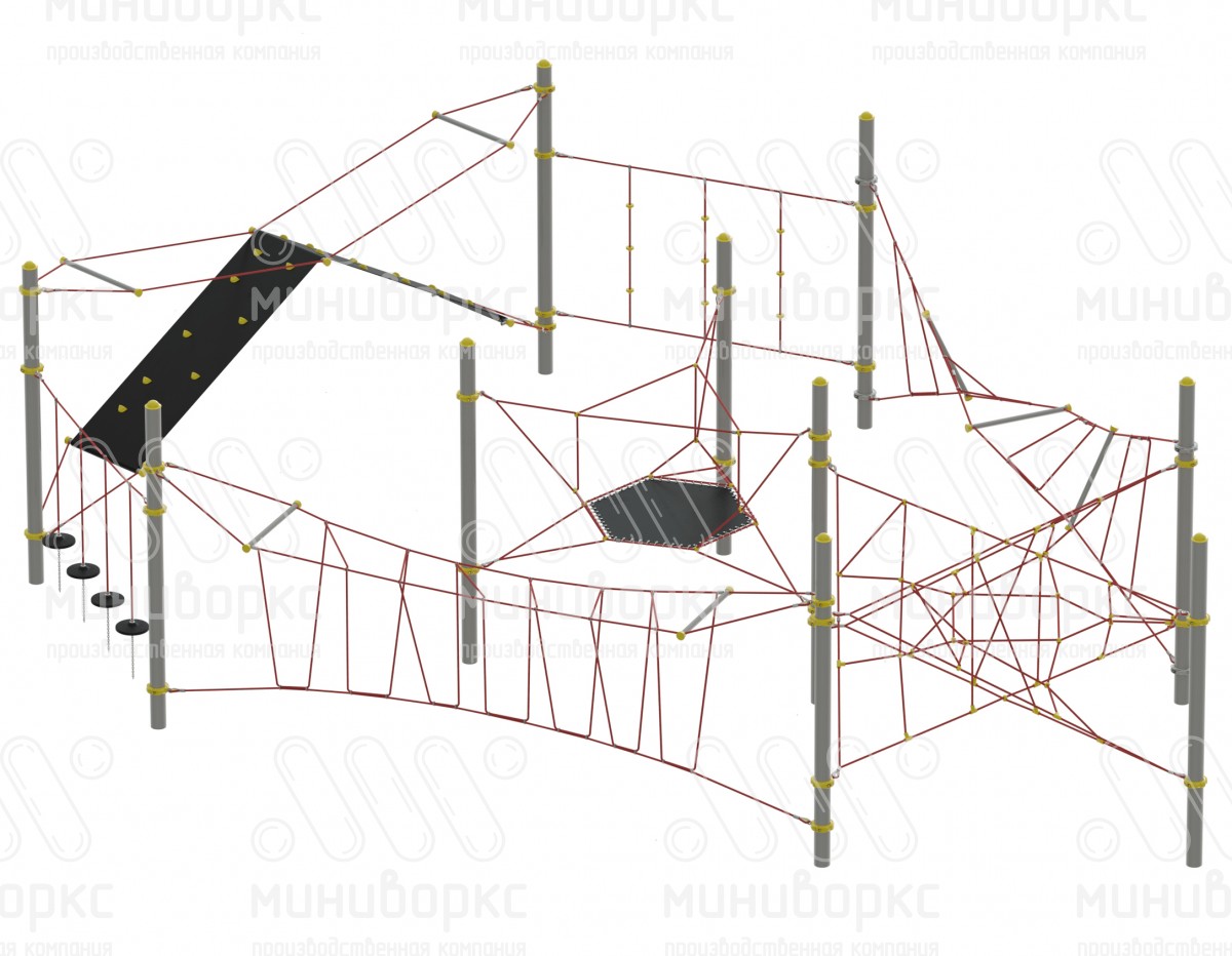 Канатные полосы препятствий – M-1285.20-1c | картинка 1