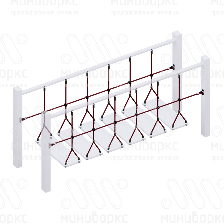Канатные ограждения для мостиков – F-0200 купить в Ростове-на-Дону | Миниворкс | картинка 1