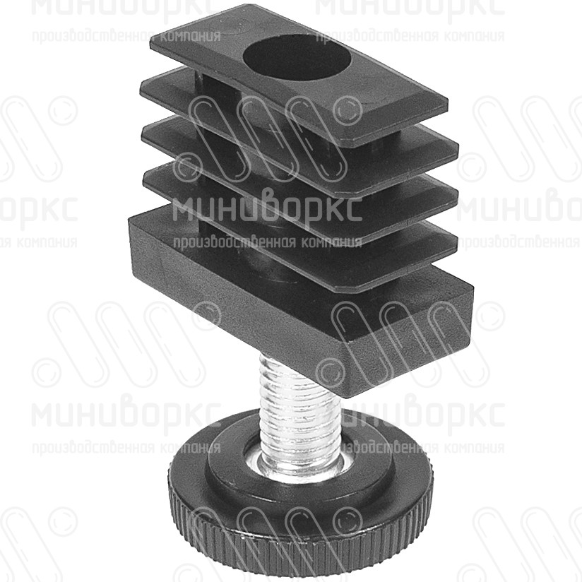 Комплекты прямоугольных заглушек с опорами 40x20 – 20-40M10.D32x45B | картинка 1