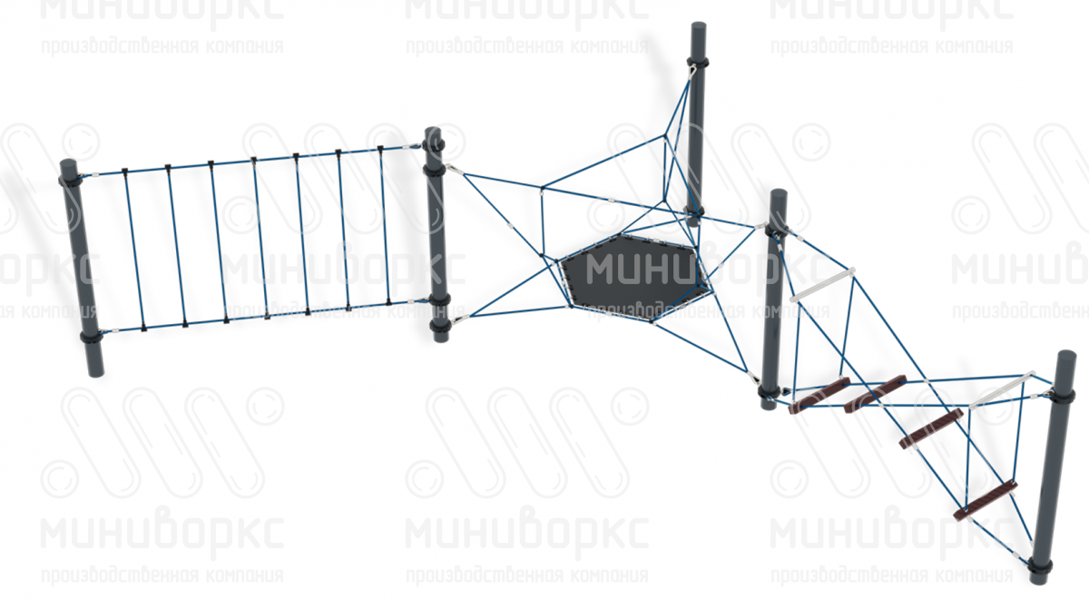 Канатные полосы препятствий – M-0001.20-g2 | картинка 1