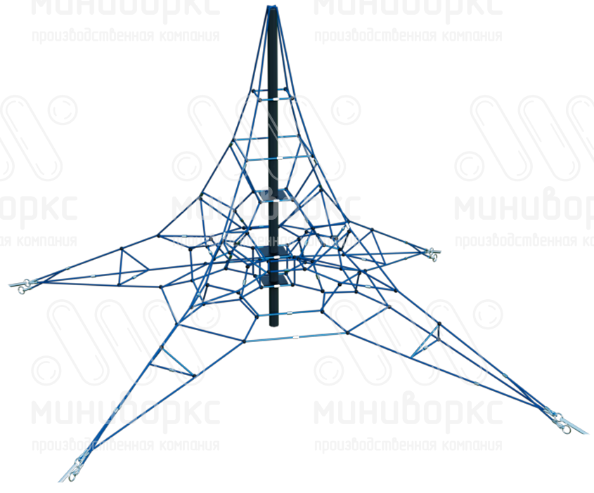 Канатные конструкции Пирамиды – P-0216-3w-Ral7016 | картинка 1