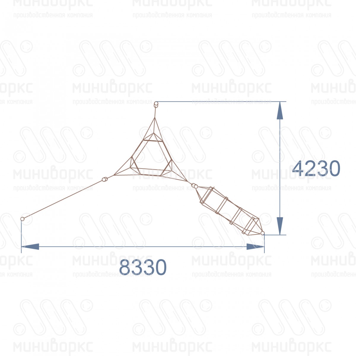 Канатные полосы препятствий – M-0001.20-g2 | картинка 4